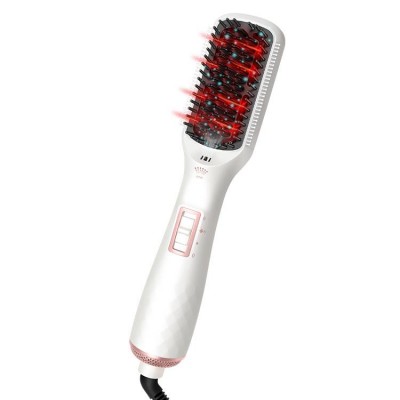 2021 New Hot Air Brush Styler and Volumizer Hair Straightener Curler Comb Roller One Step Electric Ion Blow Dryer Brush